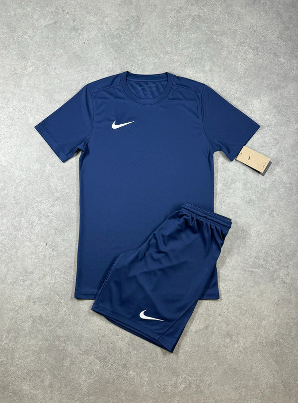Nike Dri-Fit Tshirt & Shorts Set - Midnight Blue / Navy