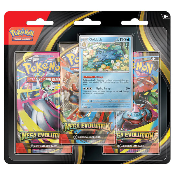 Pokèmon TCG: Mega Evolution 3 Pack Blister - Golduck