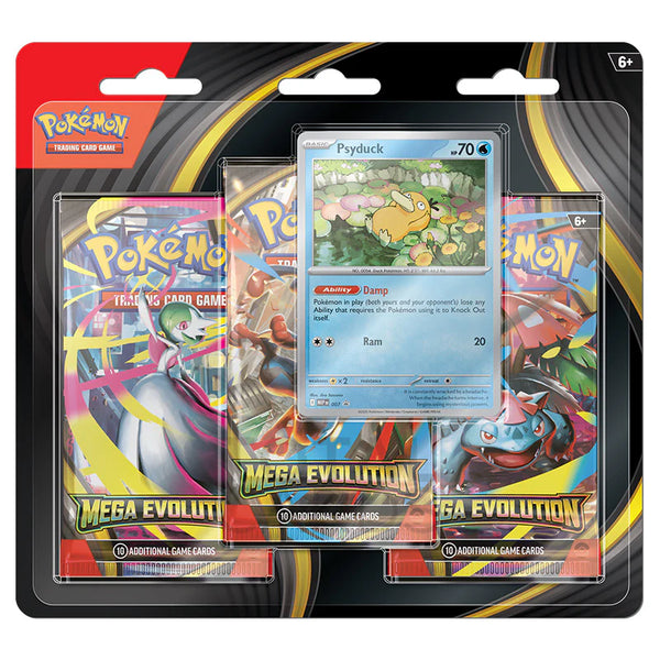 Pokèmon TCG: Mega Evolution 3 Pack Blister - Psyduck